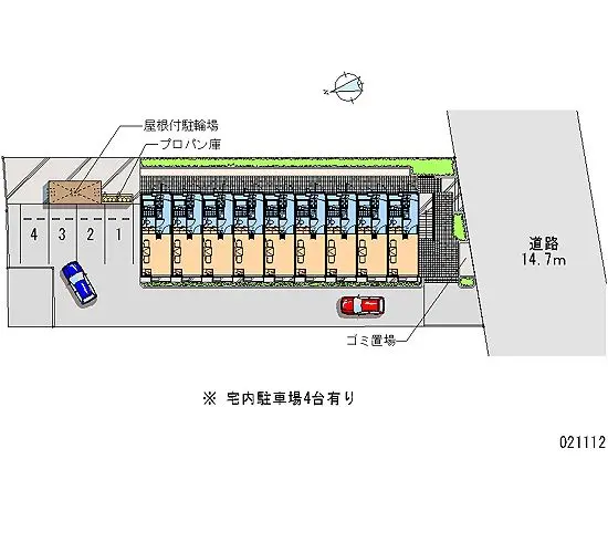 ★手数料０円★小平市鈴木町　月極駐車場（LP）